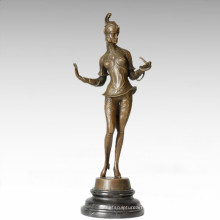 Classical Figure Statue Snaker Witch Bronze Sculpture TPE-203